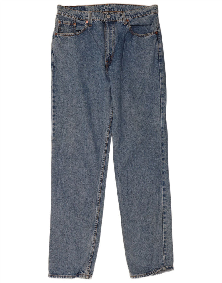 Мужские прямые джинсы Levi's 504 W36 L34 синие, хлопок