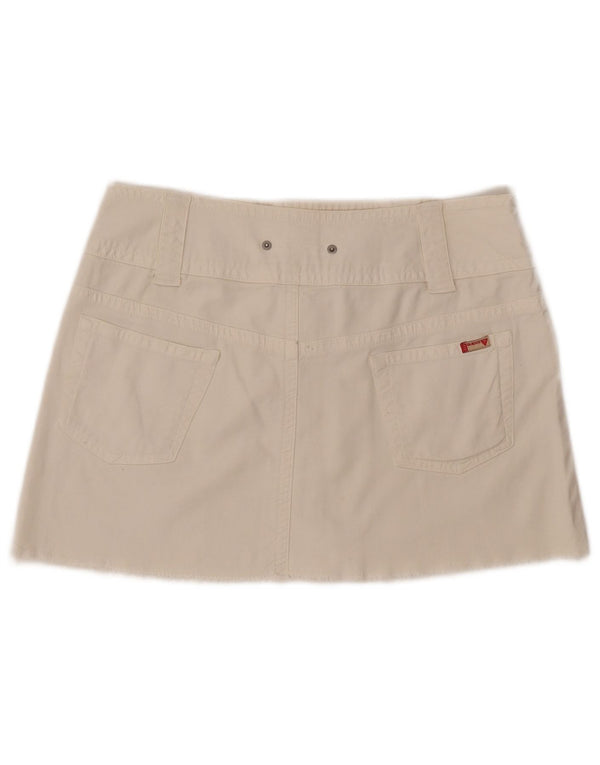 Guess Женская джинсовая мини-юбка Medium W32 Белая