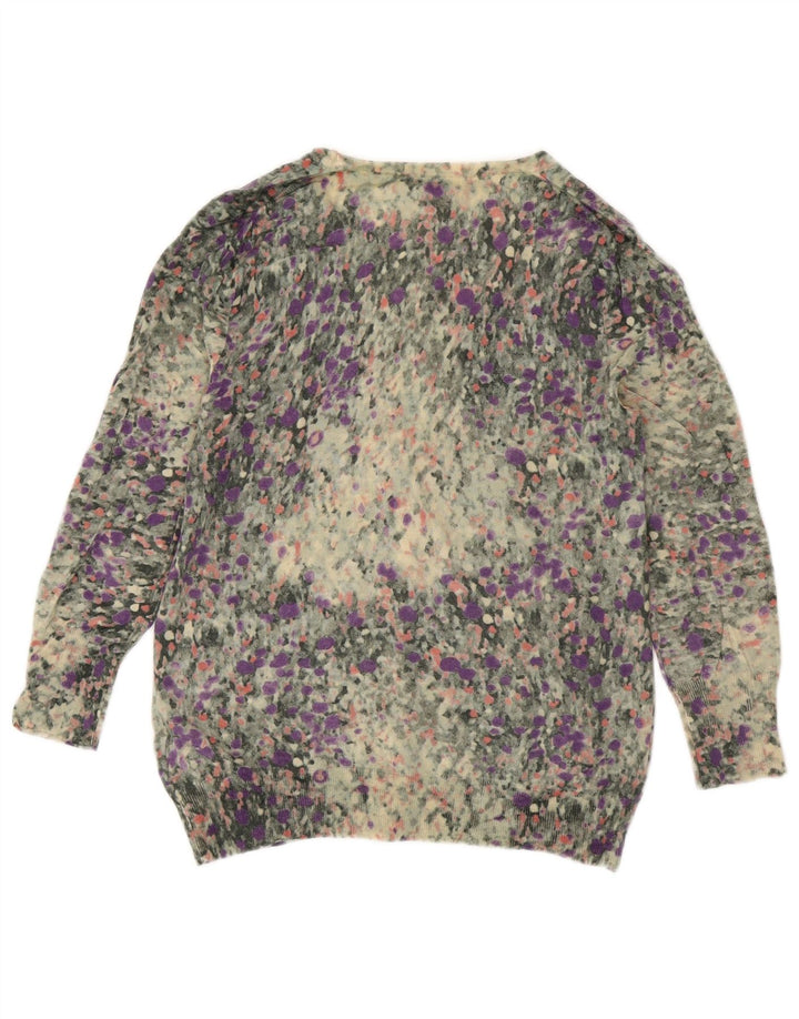 Женский кардиган J. CREW UK 12 Средний Разноцветный Пятнистый