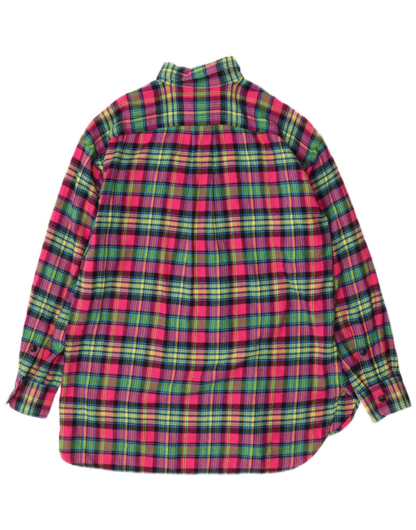 Мужская фланелевая рубашка RALPH LAUREN, средний размер, разноцветная клетка, хлопок