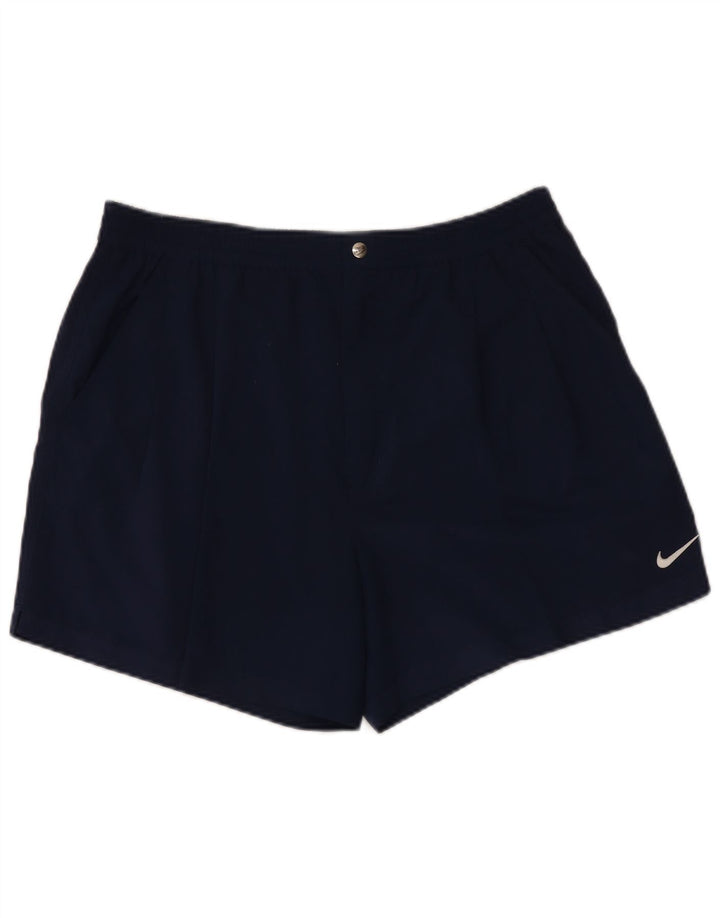 Мужские спортивные шорты Nike XL темно-синие из полиэстера