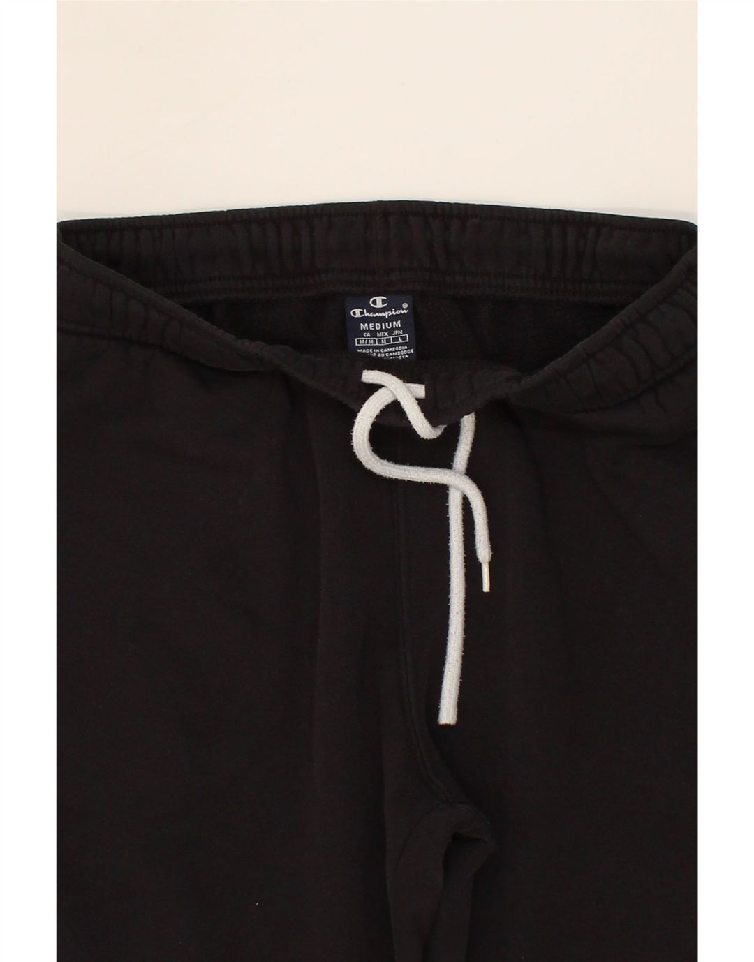CHAMPION Womens Tracksuit Trousers Joggers UK 14 Medium Black Vintage Champion and Second-Hand Champion from Messina Hembry 