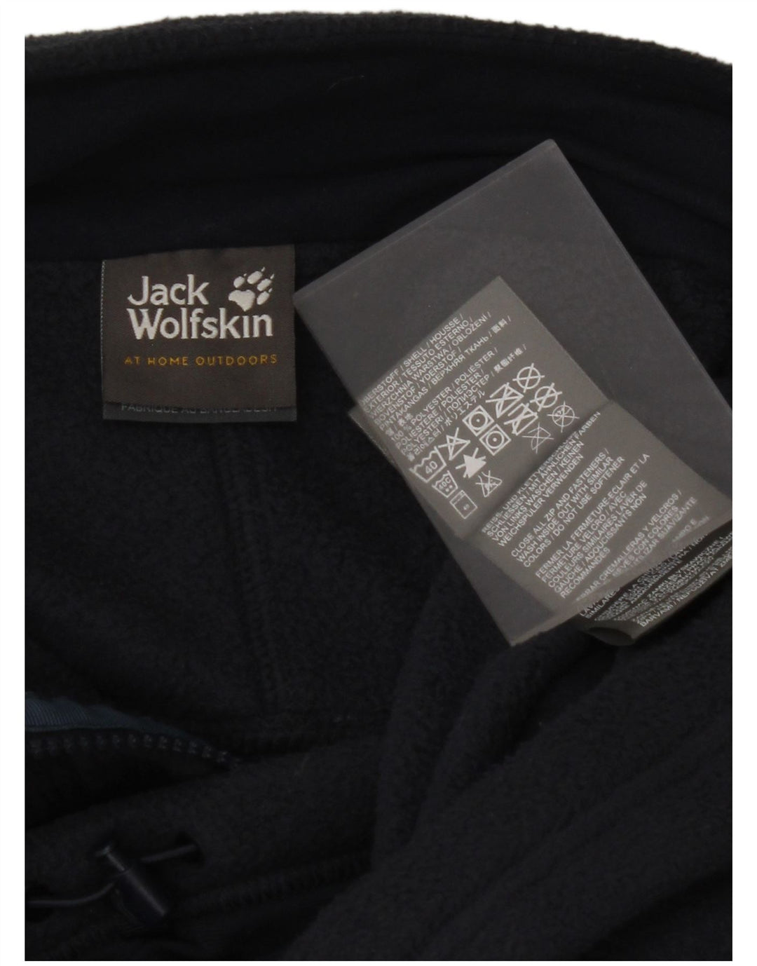 Мужская флисовая куртка JACK WOLFSKIN UK 44/46 XL, темно-синий полиэстер