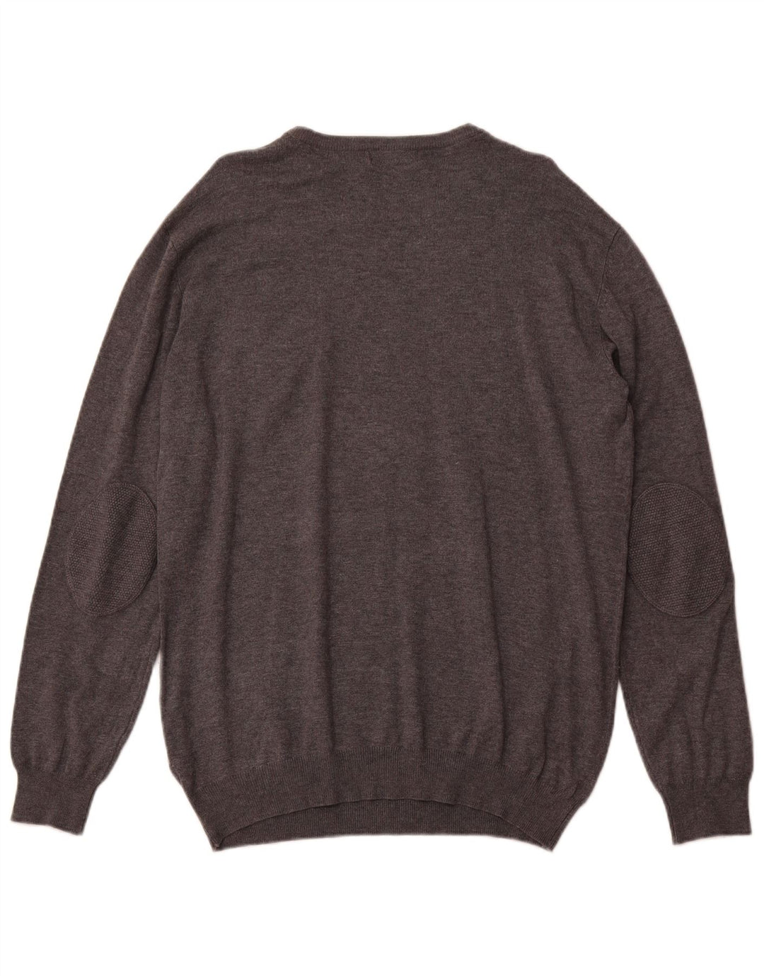 TRUSSARDI Mens Crew Neck Jumper Sweater XL Grey Viscose