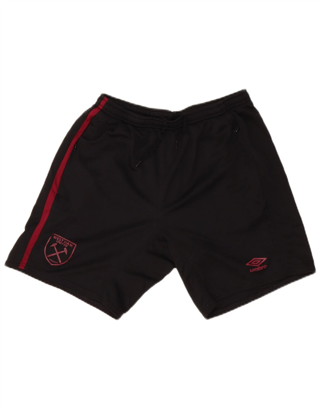 UMBRO Мужские спортивные шорты West Ham United F.C, средний черный, полиэстер