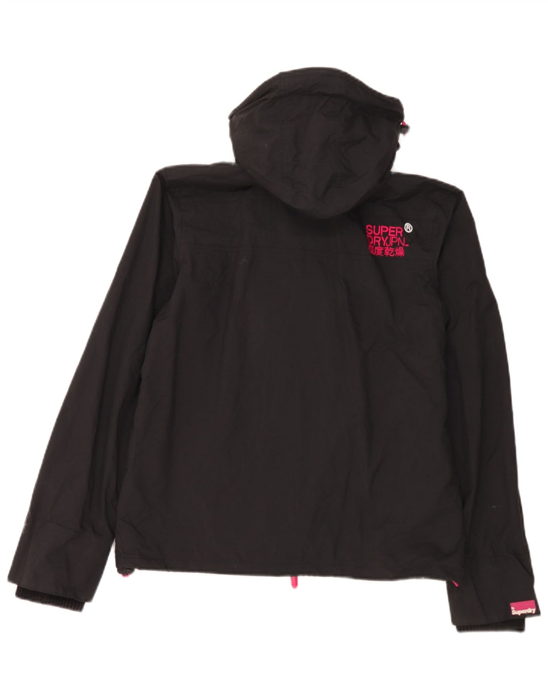 Женская ветровка с капюшоном Superdry UK 16, большая черная