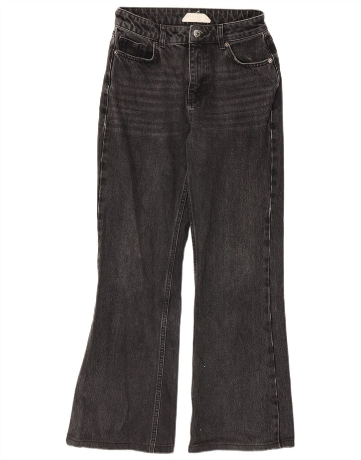 Женские расклешенные джинсы Topshop W26 L30, серый хлопок