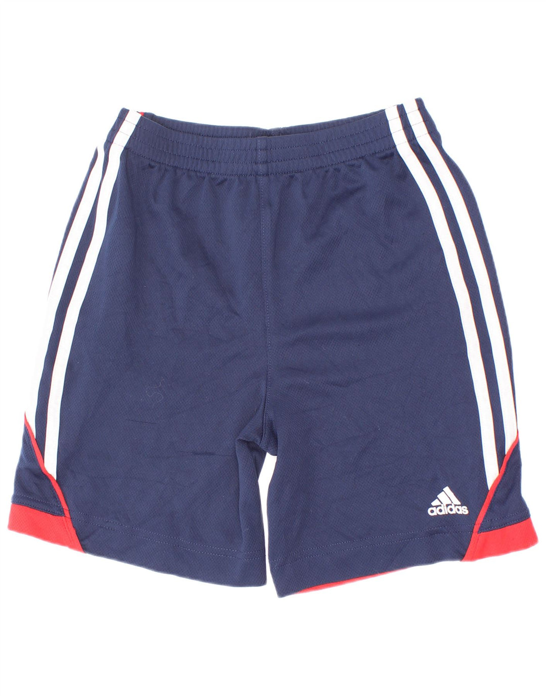 Спортивные шорты Adidas для мальчиков 5–6 лет, темно-синие, полиэстер с цветными блоками
