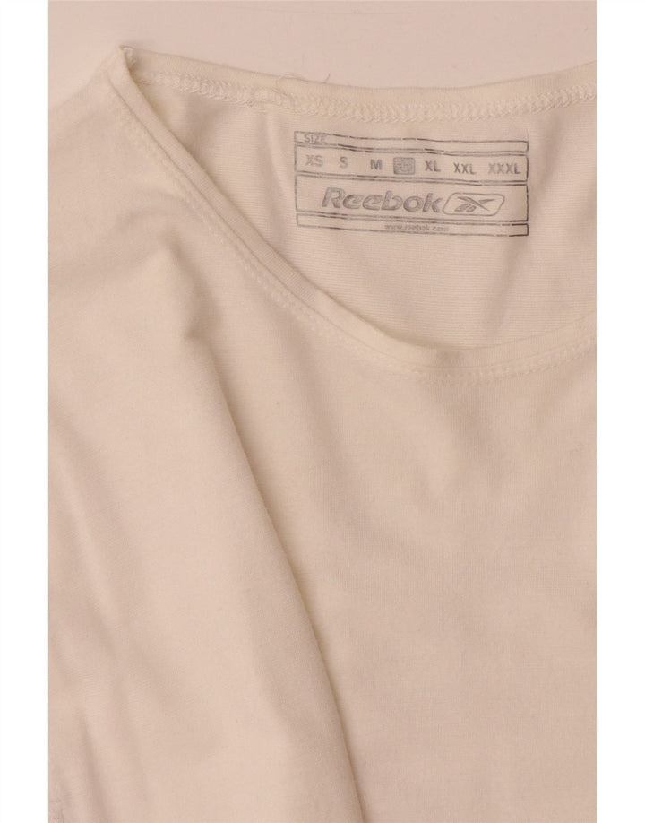 Мужская футболка Reebok с рисунком, большая белая вискоза