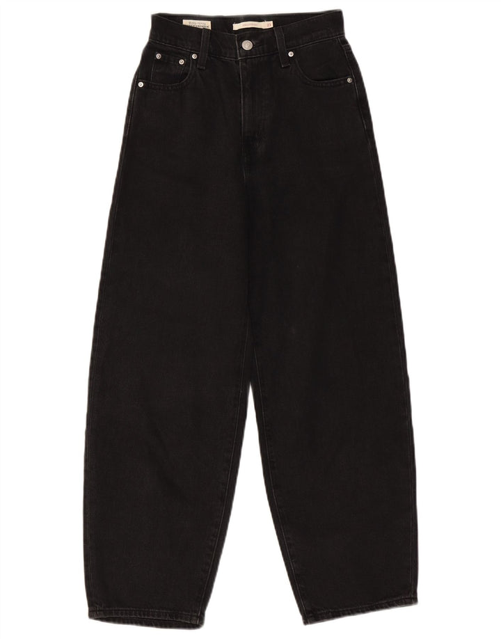 Женские свободные джинсы Levi's W23 L26, черный хлопок