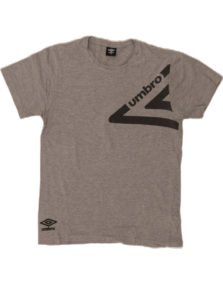 UMBRO Mens Graphic T-Shirt Top Medium Grey Cotton Vintage Umbro and Second-Hand Umbro from Messina Hembry 