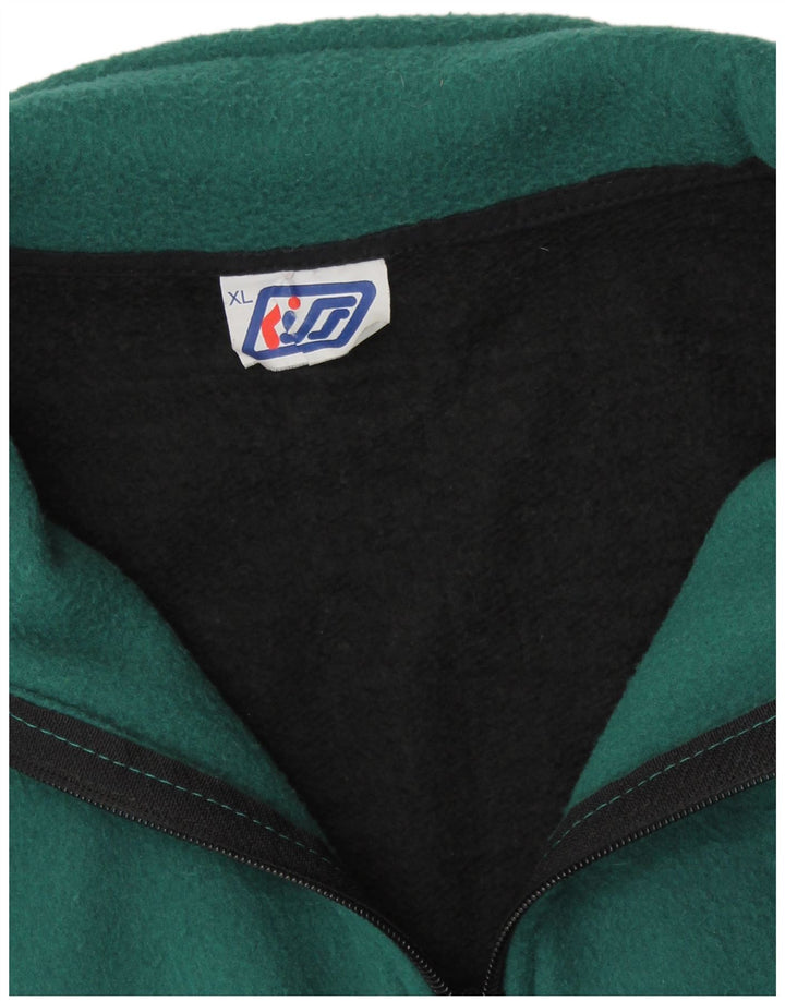 KISS Мужской флисовый свитшот, джемпер XL, черный, хлопок с цветными блоками