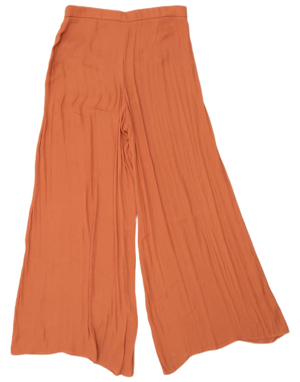 Женские повседневные широкие брюки Zara Medium W28 L30 Оранжевые
