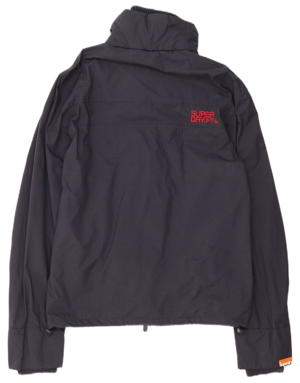 Мужская дождевик Superdry UK 36, маленький темно-синий, полиэстер