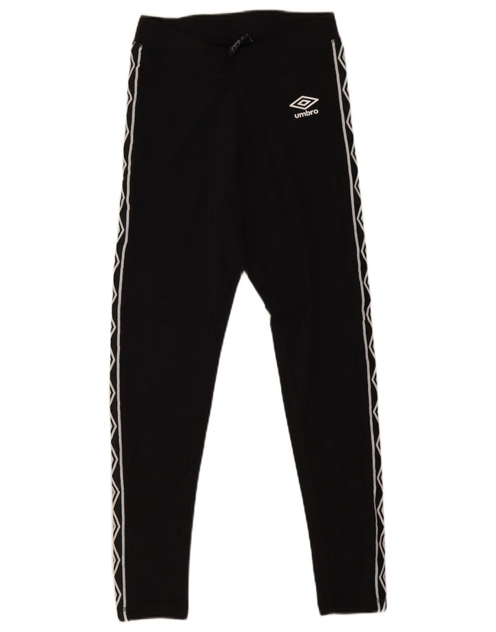 Женские леггинсы с рисунком Umbro UK 10, маленькие черные хлопковые