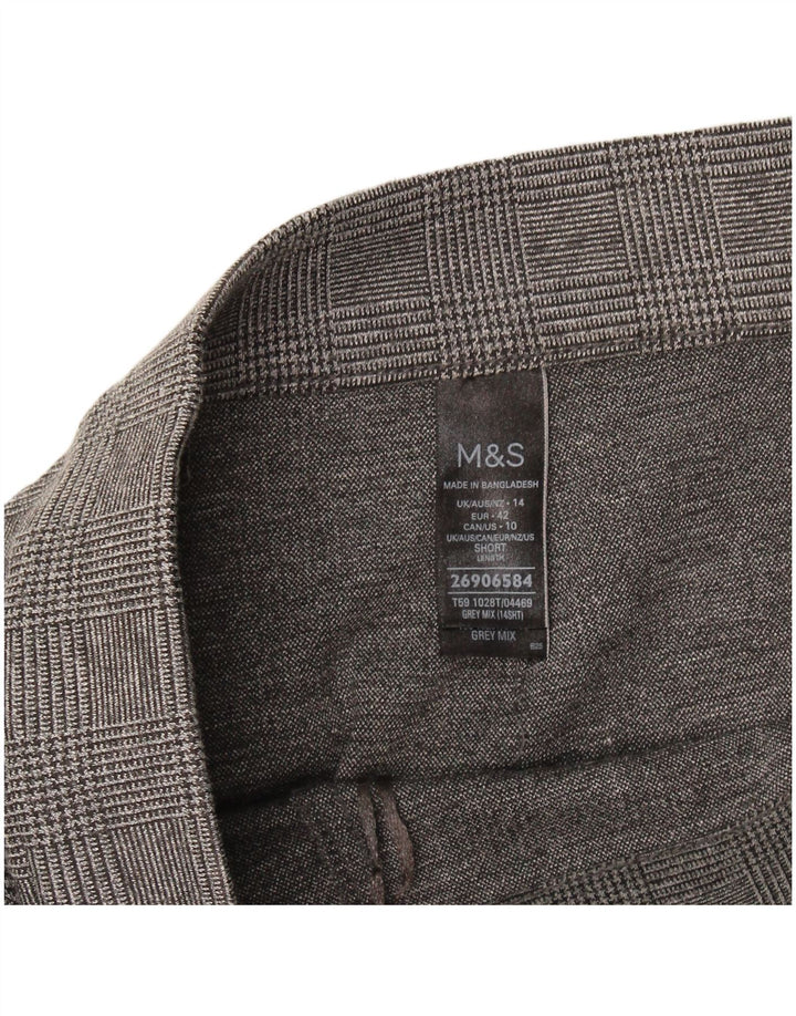 Женские укороченные брюки Marks & Spencer UK 14, большие W32 L25, серые