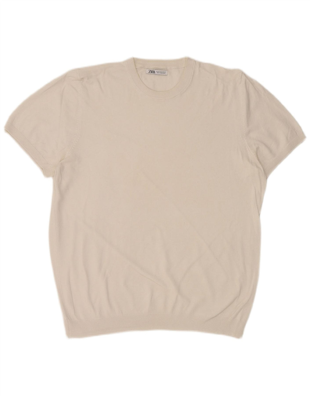 Zara Мужская футболка Top Medium White