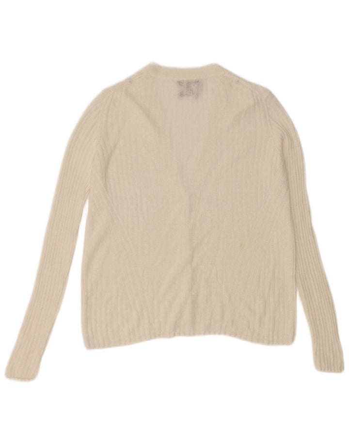 Женский кардиган Massimo Dutti UK 10, маленький белый лен