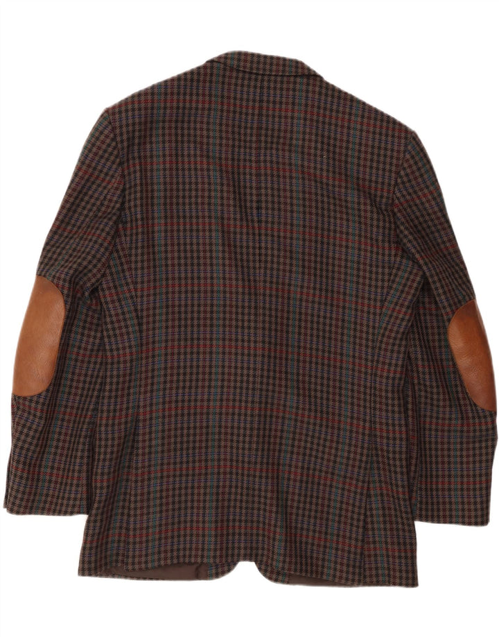 Мужской пиджак MARIO BARUTTI UK 40, большой разноцветный с узором "гусиные лапки"