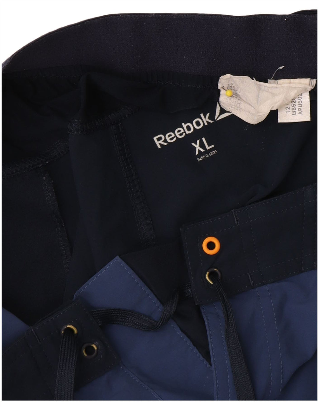 Мужские шорты для плавания Reebok XL, темно-синие, полиэстер с цветными блоками