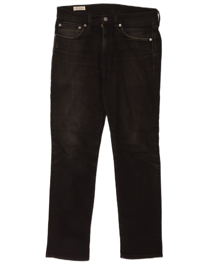 Мужские узкие джинсы Levi's W31 L29, черный хлопок