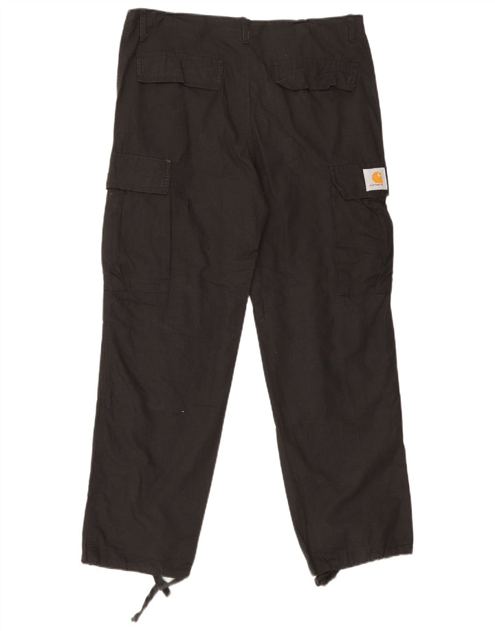 Мужские прямые брюки-карго Carhartt Medium W32 L29, черные, хлопковые