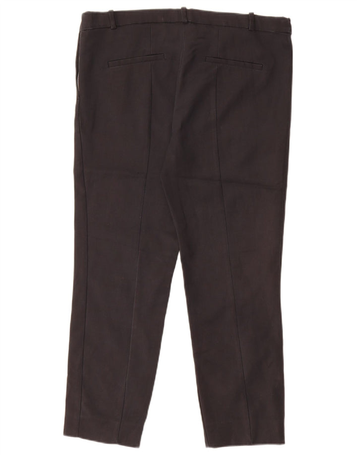 Женские узкие укороченные брюки Zara, большие W34 L24, черные