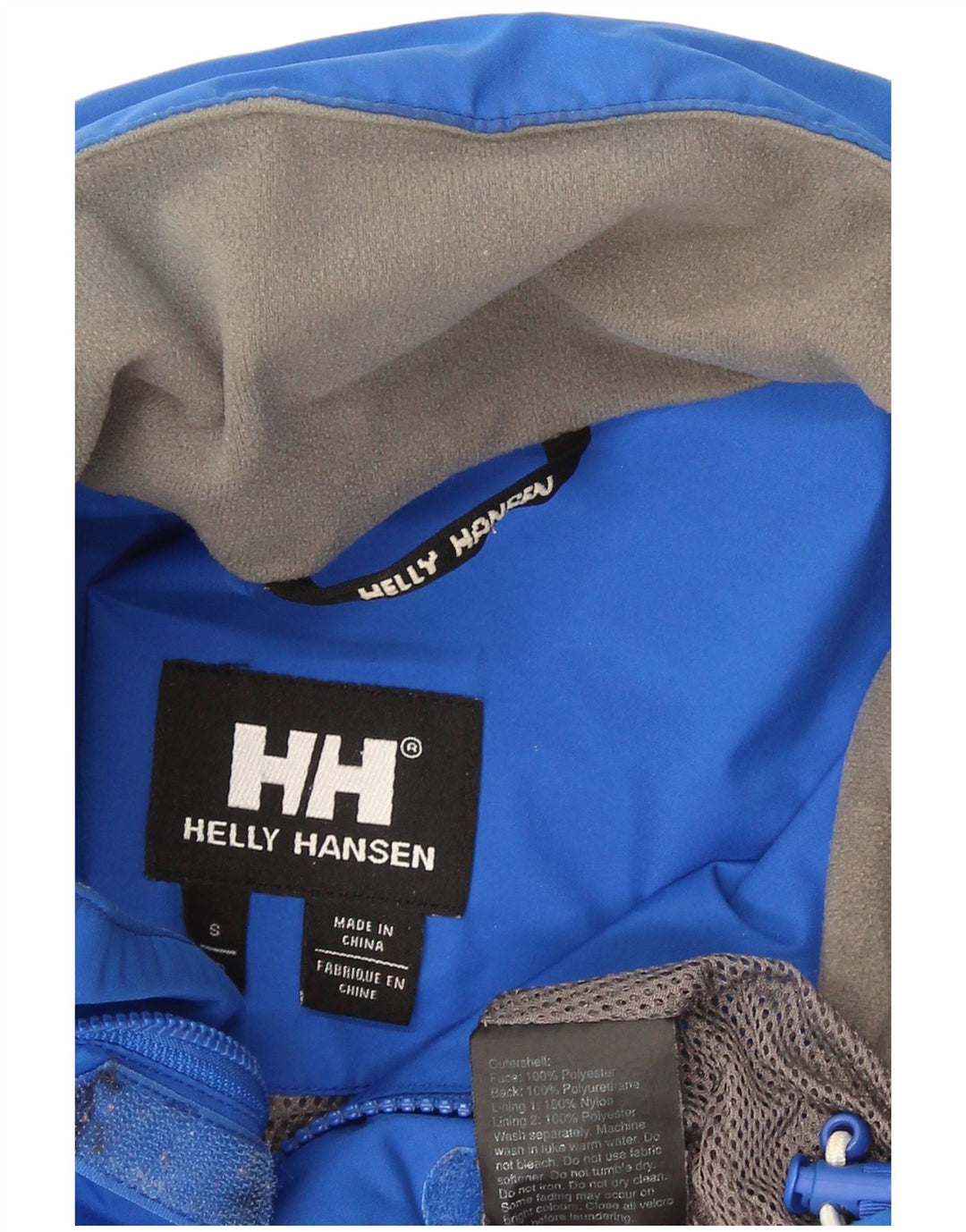 Мужская дождевик Helly Hansen UK 36, маленькая синяя спортивная из полиэстера