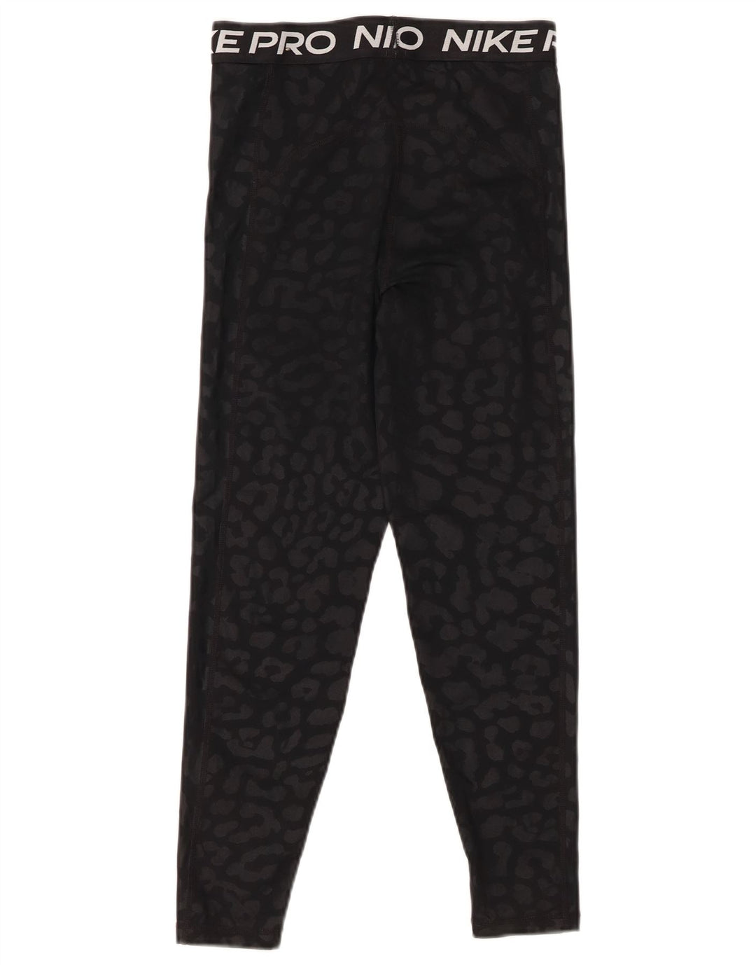 Женские леггинсы-капри Nike UK 8, маленькие черные полиэстер с животным принтом