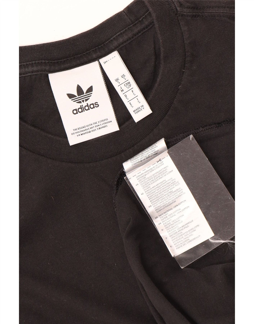 Adidas Мужская футболка Top Small Black Cotton