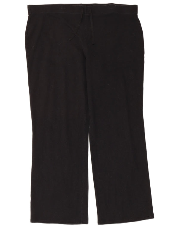 Женские широкие спортивные брюки Marks & Spencer UK 22 3XL, черный хлопок