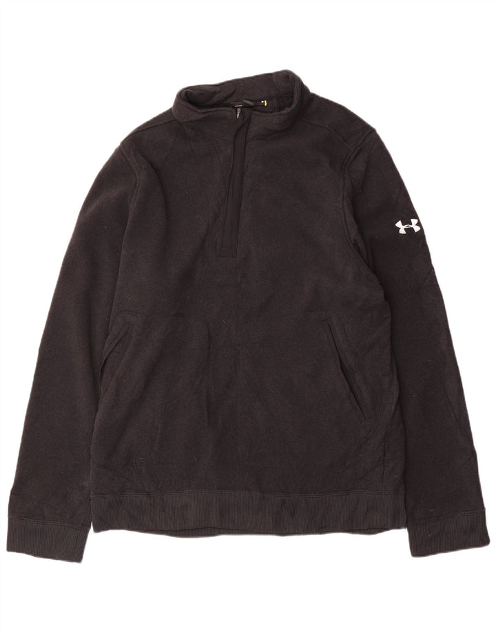 Мужской свитшот с воротником на молнии Under Armour XL, серый полиэстер