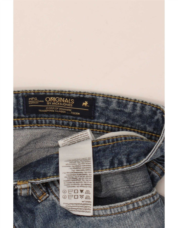 Мужские джинсовые шорты Jack & Jones, большие, синие, хлопок, W36