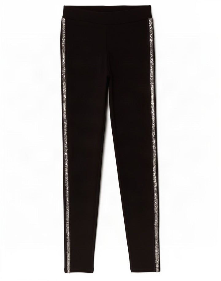 Женские леггинсы Zara UK 8, маленькие черные из вискозы