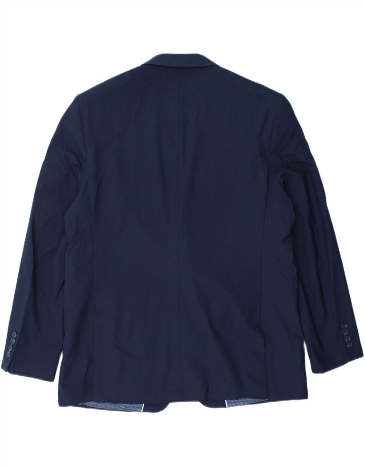 Мужской пиджак Marks & Spencer с 2 пуговицами, EU 56, 3XL, темно-синий, шерстяной