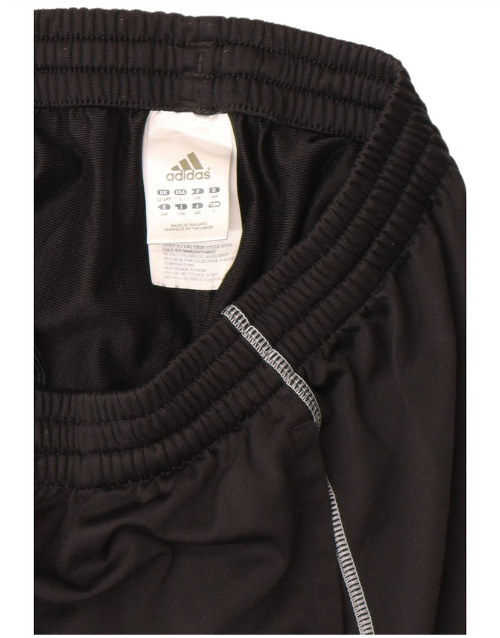 Спортивные брюки Adidas Climalite для мальчиков 13-14 лет, черный полиэстер