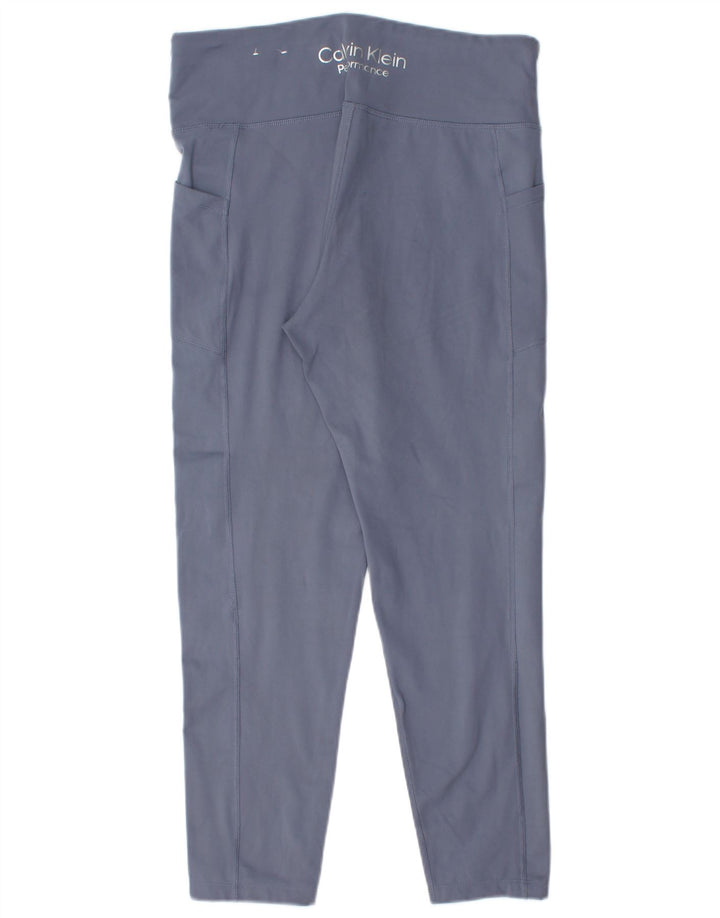 Женские леггинсы Calvin Klein UK 18 XL, синие, полиэстер