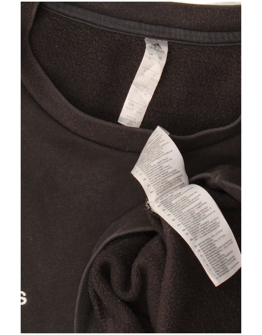 Мужской свитшот ADIDAS XL, черный хлопок