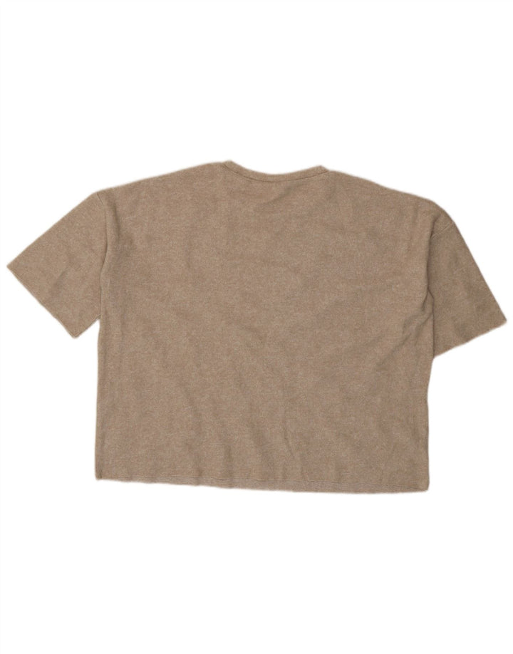 Женская блузка оверсайз Zara Trafaluc UK 14 Medium Beige Spotted