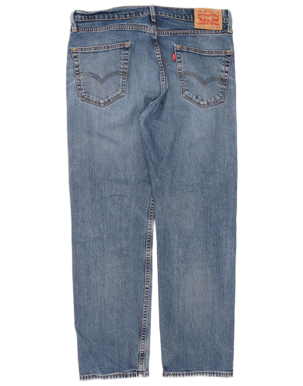 Мужские прямые джинсы Levi's 505 Regular W34 L30 синие, хлопок