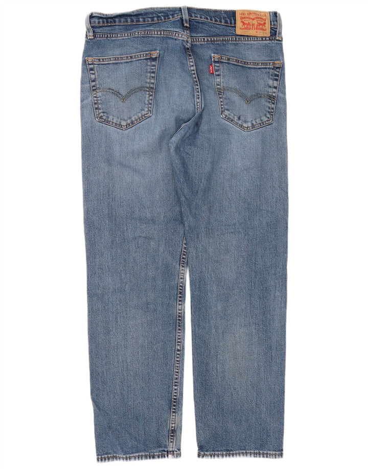 Мужские прямые джинсы Levi's 505 Regular W34 L30 синие, хлопок