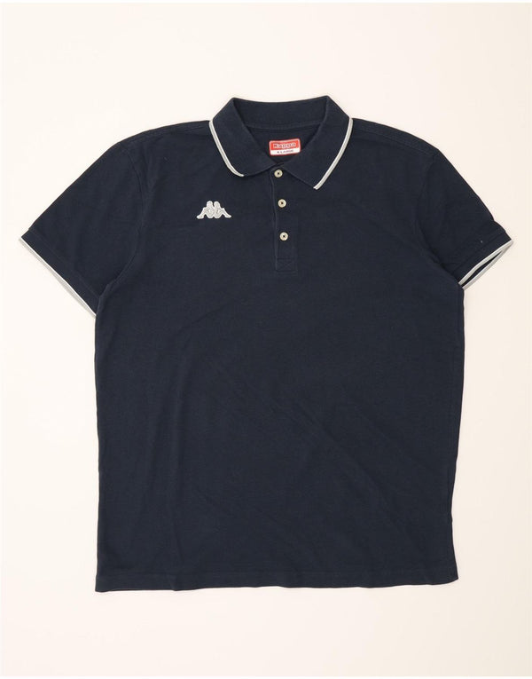 Kappa Mens Polo Shirt XL Navy Blue