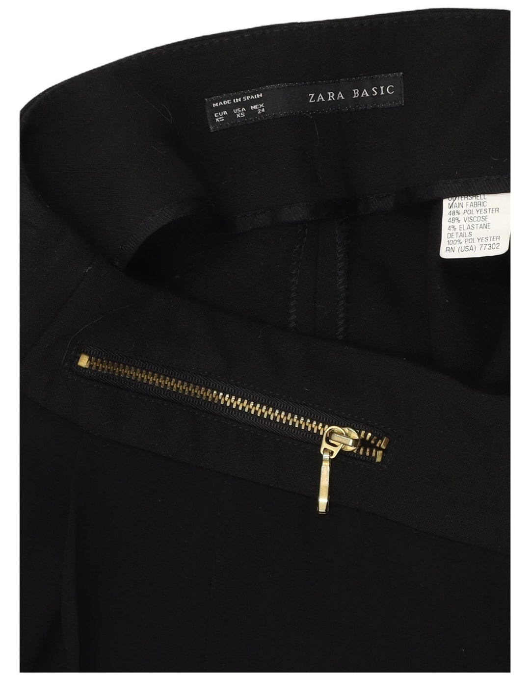 Женские повседневные шорты с высокой посадкой ZARA XS W24, черный полиэстер