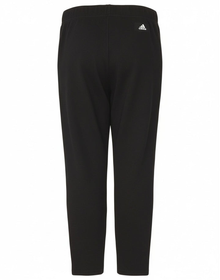 Женские леггинсы Adidas с рисунком UK 12/14, средний черный хлопок, черный