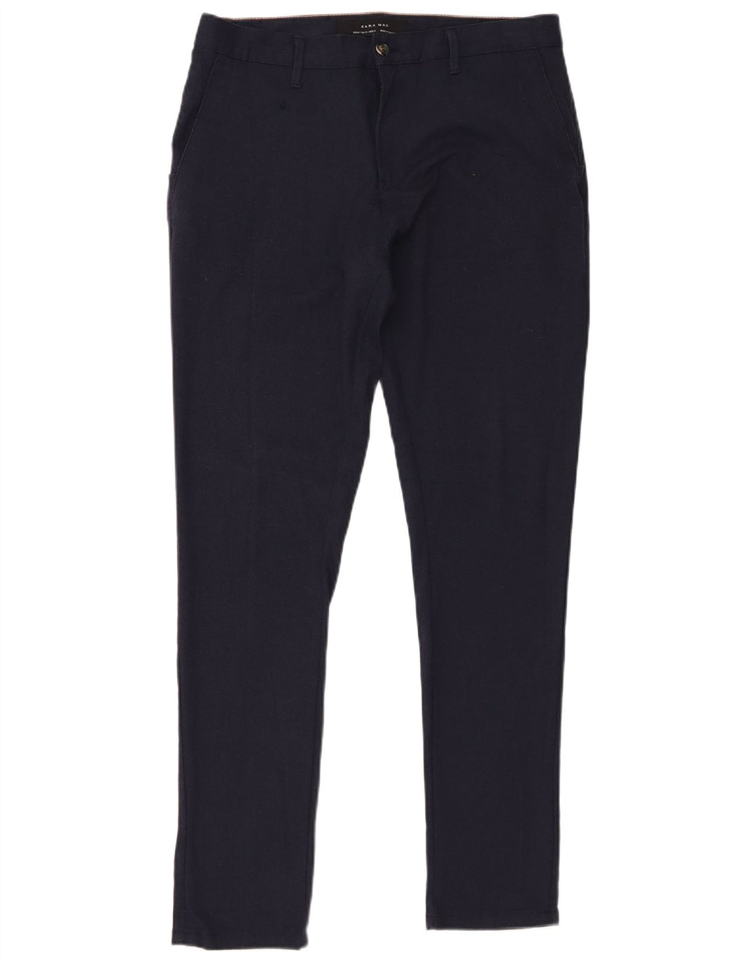 Мужские брюки-чиносы Zara EU 40 Medium W31 L30 Темно-синий полиэстер