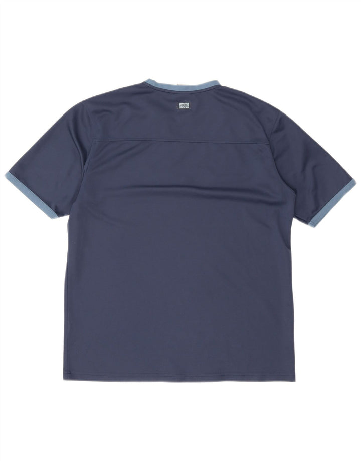 Umbro Мужская футболка с рисунком Top XL Темно-синяя полиэстер с цветными блоками