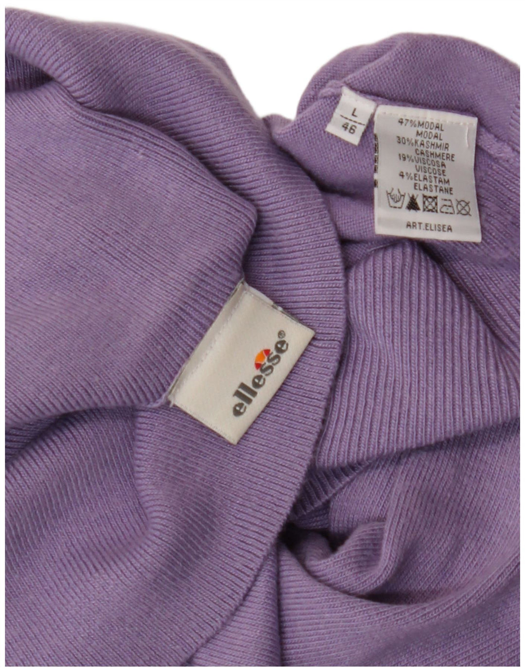 ELLESSE Женский джемпер с высоким воротником IT 46 Большой Фиолетовый Модал