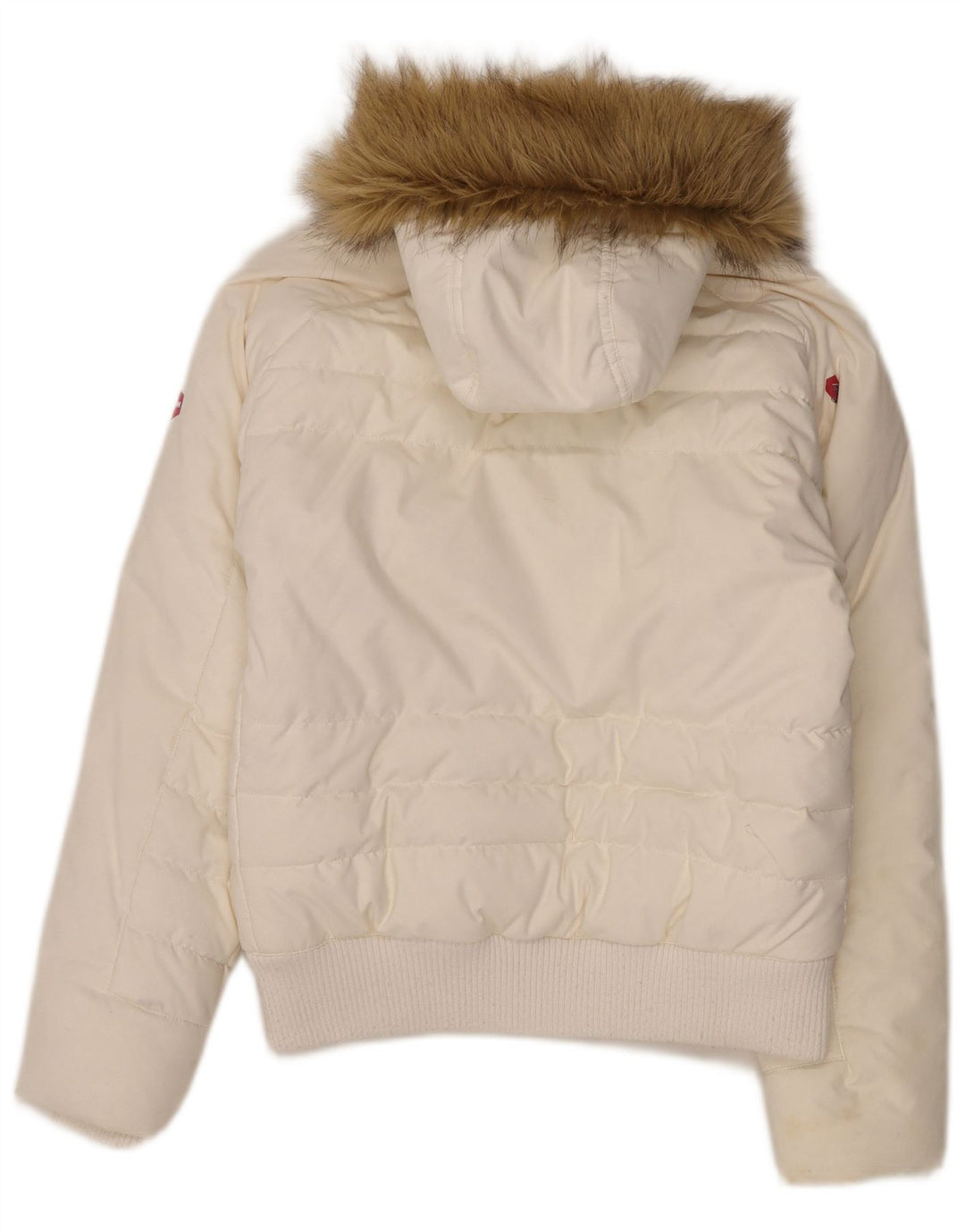 Helly Hansen Женская утепленная куртка с капюшоном UK 12, средний белый нейлон