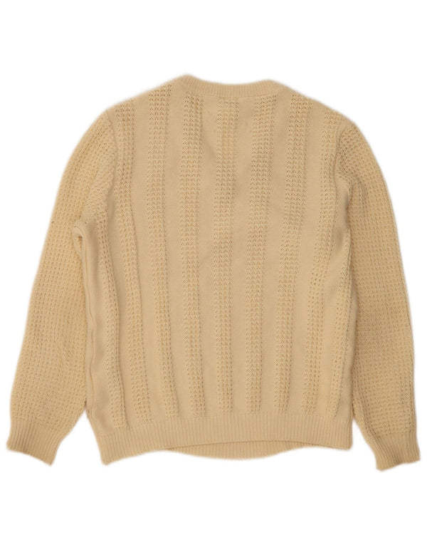 Женский джемпер с v-образным вырезом Mona UK 12, средний бежевый, хлопок