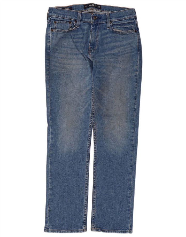 Женские узкие прямые джинсы Hollister W30 L30 синие